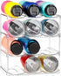 LANDNEOO Stackable Water Bottle Organizer - Clear Holder for Stanley & Others' Large Tumblers, 4 Tier Holds 12