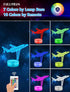 16 FULLOSUN Airplane Gift, Plane Night Light, Pilot Lamp with Remote Control Colors Changeable Kids Room Lighting