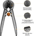 2 Nut Crackers Pecan Nutcracker Walnuts Plier with Non-slip Handles Heavy Duty Crab Cracker Tool with Good Grip Picks