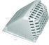 Deflecto Wide Mouth Dryer Vent Hood - 4 Inches with Removable Bird Guard, Weather-Resistant, White (HR4W)
