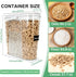Ducoak 3 (4L/135.2oz) Set Cereal Containers Storage, PCS PET Airtight Food Storage Containers With Lids For Kitchen