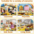 2x3 Construction Rugs for Boys Room Feet, Play Rug for Cars and Trucks Car Mat for Kids Floor Carpet for Indoor