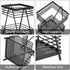 Kitchen Utensil Holder for Countertop, Wall Mounted Heavy-Duty Metal Organizer, Matte Black Design for Cooking Utensils