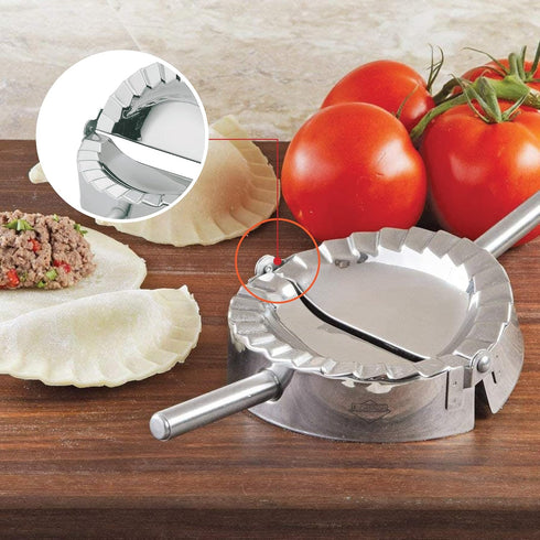 Ravioli, Pierogi, Dumpling Maker, 18/8 Stainless Steel Pasta Press for Molding Fresh Stuffed Dough