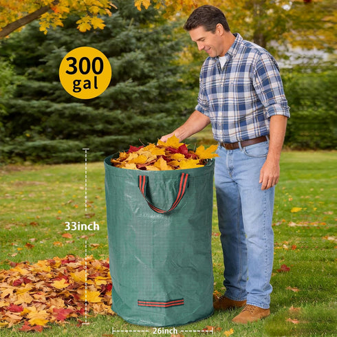 VBWSL 3 80 trimmings, yard waste bags, pcs, gallon capacity, suitable for grass clippings, fallen leaves and tree yard