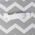 Set 4 DII Non Woven Polyester Storage Bin, Chevron, Gray, Small