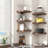 8"W 8"D 1.2"H, Set 3 Square Floating Shelves for Wall x x Small Engineered Wood Wall Shelves with Invisible Brackets