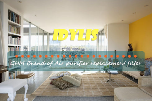4 Pack Activated Carbon Pre-filter Compatible with Idylis Air Purifiers AC-2125, AC-2126, IAP-10-125, IAP-10-150, Model