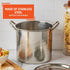 IMUSA 8 Quart Stainless Steel Stock Pot with Lid: Silver