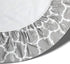 Rally Home Goods Outdoor Fitted Vinyl Tablecloth, Waterproof Wipeable Cover for 6 FT Table, Gray Trellis Pattern