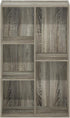 Furinno Luder 5-Cube Reversible Open Shelf, French Oak Design