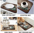 Coffee Mat 19inx12in, Absorbent Anti-Slip Coffee Bar Mat for Countertops, Fits Under Coffee Machine, Dish Drying Mats