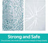 Murrey Home Glass Cutting Board for Kitchen Counter - Tempered Glass Chopping Board, Dishwasher Safe, Small Clear Tray,