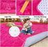 Ultra Soft Fluffy Hot Pink Rugs, 4x6 Feet Shag Area Rug for Bedroom and Living Room Decor