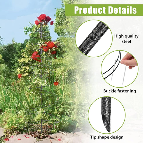 HOME RIGHT Indoor,48inch Trellis for Climbing Plants Outdoor or Tall Garden Trellis for Climbing Plants,Metal Plants