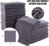 Set 12 12 inches 24 Pack MOONQUEEN Ultra Soft Premium Washcloths - x - - Quick Drying - Highly Absorbent Coral Velvet