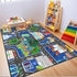 4.5x6 Road Rug for Kids - Car Rug Play Mat for Boys Room, Blue Road Carpet Playmat Fun Race Track Car Carpet for Kids