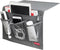 Bedside Storage Organizer Caddy for TV Remote, Phones, Magazines, Accessories, Grey