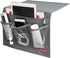 Bedside Storage Organizer Caddy for TV Remote, Phones, Magazines, Accessories, Grey