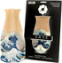 MODGY Expandable Flower Vase - Decorative Plastic Vases for Centerpieces, Dining Table Decor, The Great Wave