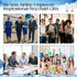 Tondiamo Flight Attendant Gifts Bulk Airplane Keychain with Thank You Cards for Travel Adventure Party Favor Holiday
