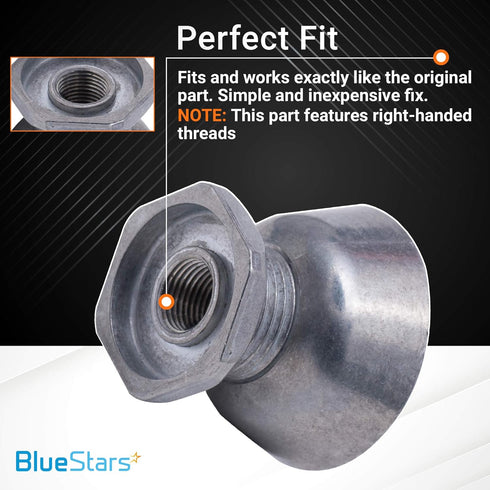 Ultra Durable Dryer Motor Pulley Replacement by BlueStars, Exact Fit for Whirlpool & Maytag Dryers, PACK OF 4