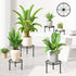 NQW 5 Pack Metal Plant Stand Indoor Outdoor,Indoor Plant Stands for Patio Rustproof,Heavy Duty Flower Pot Stands