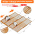 4 4 Pack 11'' 22'' PanPanPal Spice Drawer Organizer, Tier- Amber Acrylic Drawer Seasoning Organizer, Expandable From