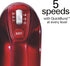 Hamilton Beach Professional 62653 - 5-Speed Electric Hand Mixer with Storage Case, Red and Chrome