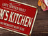 Rustic Kitchen Wall Decor - Old Country Aluminum Metal Sign, 12 x 8 Inches Home Dining Room Decor (Mom's Kitchen)
