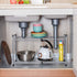 Flagship 2 Tier Under Sink Organizers and Storage Rack, Expandable Cabinet Shelf for Kitchen Bathroom, Silver