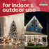 Holiday Essence 20 Ft Clear Warm White Christmas String Lights Set, 100 Decorative Lights for Indoor Outdoor Use