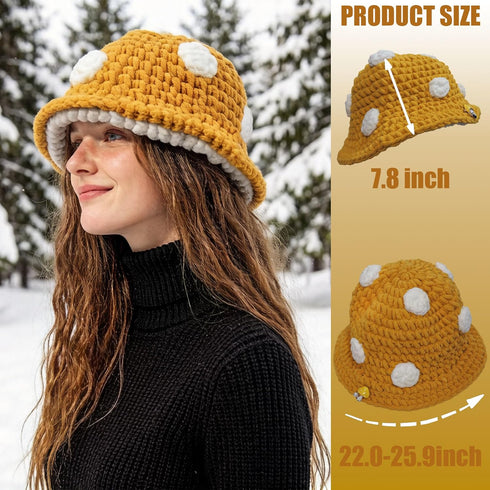 CosInStyle Festival Plush Mushroom Hat, Costume Accessory for Carnival, Halloween, Cosplay, Role Play, Stage