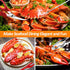 Seafood Crab Crackers and Tools, 21 Pcs Set, Lobster Crackers, Picks, Crab Utensils, Forks, Scissors, Nut Cracker for