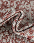 Unique Loom Outdoor Traditional Collection Area Rug, Timeworn 2' x 3' Rectangle Rust Red/Gray