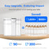 Waterdrop Compact Electric Water Filter Pitcher, 200-Gallon Filter for Fridge, NSF/ANSI 42&53&401, 14-Cup, White