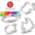 Ann Clark 4-Pc. Fish Cookie Cutters, Cute Goldfish & Angel Fish Shapes, Made in the USA