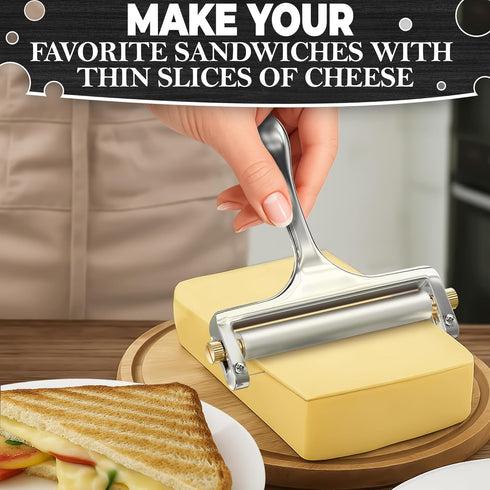 Cheese Slicer Wire - Sharp & Strong Stainless Steel Handheld Cutter with 2 Extra Wires
