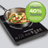 Hamilton Beach Portable Single Induction Cooktop, Countertop Burner, 1800 Watts, 10 Temperature Settings, Black