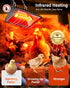 175W 250W 3M Chicken Coop Heater, ZIVASA & Dual-Mode Heat Lamp for Chickens with Cord, Adjustable Hanging Height