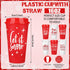 16 oz Tioncy Winter Mugs Gift Bulk Hot Cocoa Chocolate Bar Supplies Reusable Coffee Cups with Lids Plastic Cups Travel