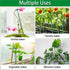 17.9IN 42.3IN 3Pack Extendable Plant Stakes, Length Scalable from to Plant Support Stake, Orchid Sticks with Clips