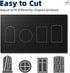 40"59" Cut,100% 2Pack NIGHTON Portable Blackout Curtains Strong Hook and Loop Tape Strips with Adhesive,Black out
