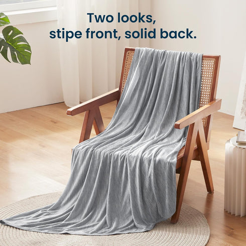 Summer 60''x90'') SLEEP ZONE Nanotex Cooling Blanket for Hot Sleepers, Double-Sided Throw Blanket for Couch and Bed
