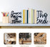 MAKABAKA Once Upon A Time Bookends,Metal Decorative Bookends,Once Upon A Time Sign for Bookshelf, Reading Nook