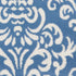 Nourison Grafix Damask Blue Area Rug, 5'3" x ROUND, Easy-Cleaning, Non-Shedding for Bedroom, Living Room, Dining Room,