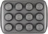Circulon Nonstick 12-Cup Muffin Tin, Gray Steel Bakeware