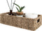 StorageWorks Seagrass Baskets with Built-in Handles, Bathroom Decor Box for Toilet Tank Top, 14 ¼"L x 6 ½"W
