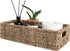 StorageWorks Seagrass Baskets with Built-in Handles, Bathroom Decor Box for Toilet Tank Top, 14 ¼"L x 6 ½"W