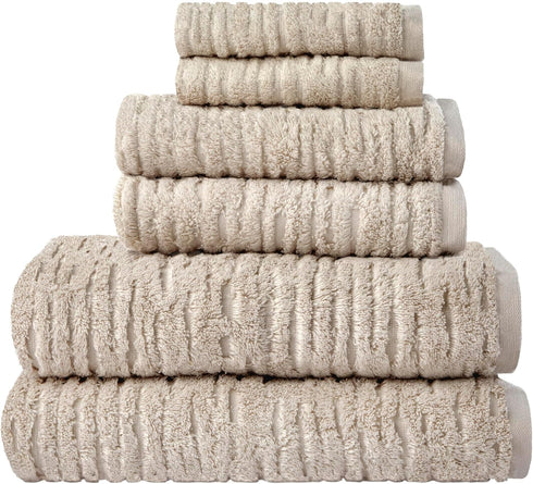 4-Piece Set, SKL Home CloudSoft Cotton Luxury Washcloth Oatmeal
